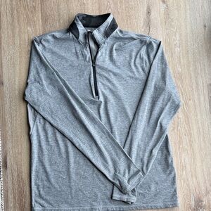 Greyson Heather Gray Quarter-Zip Top